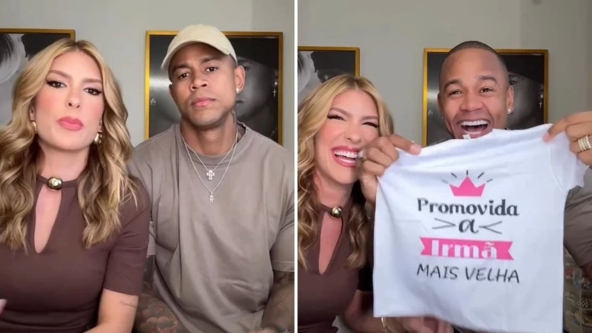 Reação de Leo Santana à nova gravidez de Lore Improta viraliza nas redes; assista