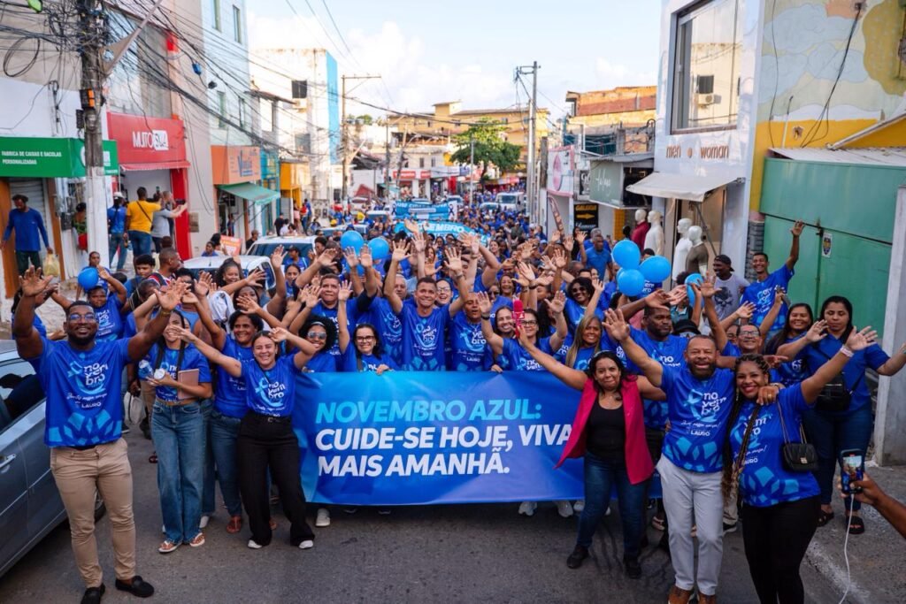 Caminhada do Novembro Azul mobiliza grande público masculino em Lauro de Freitas
