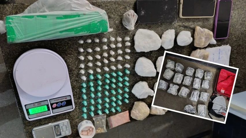 PM apreende 10kg de maconha e prende casal em SAJ