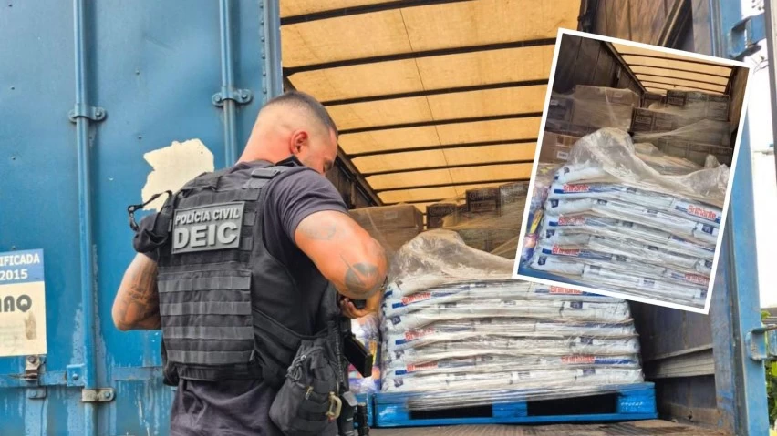 SEQUESTRO E ROUBO! Polícia recupera carga de R$ 200 mil em produtos de limpeza em Pirajá