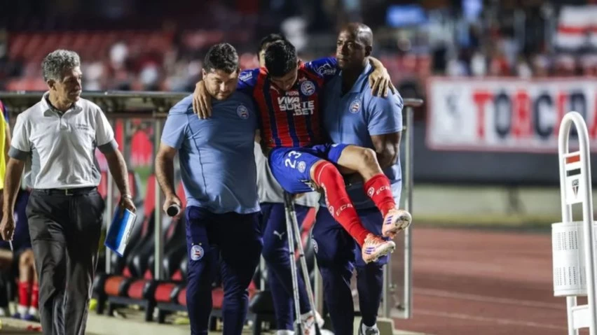 Sanabria fica fora do Bahia pelo restante da temporada após lesão no joelho