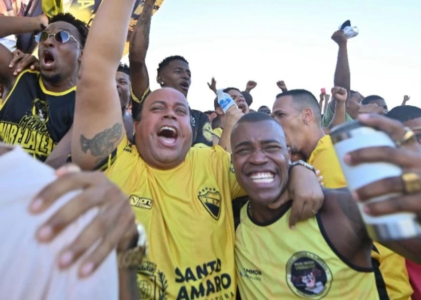 Santo Amaro bate Castro Alves com gol de Tiaguinho e leva vantagem para o jogo de volta