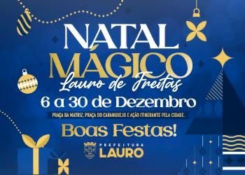 Abertura oficial do Natal Mágico acontece no Centro e em Itinga neste fim de semana -