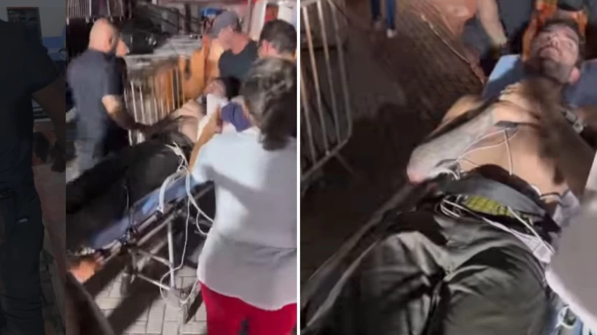 Cantor famoso passa mal e deixa show de maca