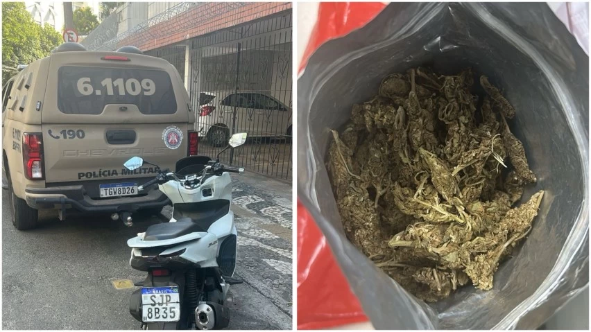 Mulher é presa no Porto da Barra com moto clonada e maconha