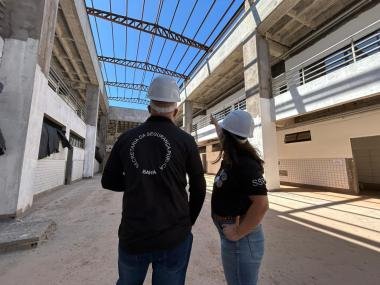 Obras da nova Academia da Polícia Civil da Bahia estão 50% concluídas | SECOM