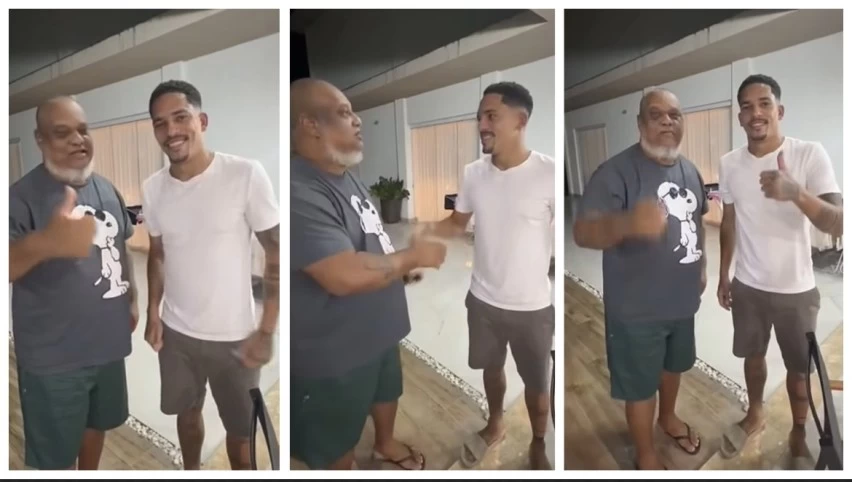 Influenciador do Vitória tieta jogador do Bahia e se emociona