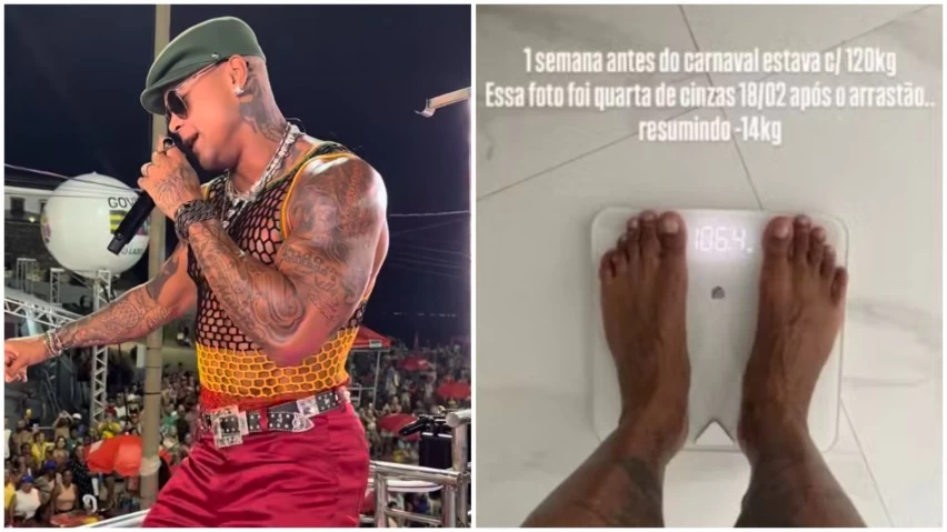 Léo Santana perde 14 kg durante o Carnaval de Salvador