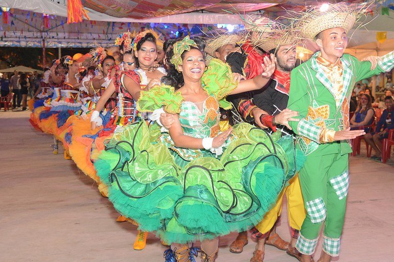 Festival de Quadrilhas acontece no Centro Histórico de Salvador durante 'Arraiá da Prefs' neste domingo (7)