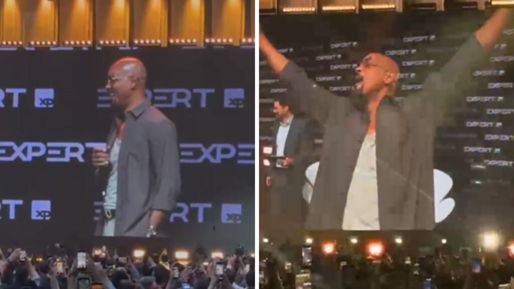 Will Smith marca presença na Expert XP em São Paulo; veja vídeo