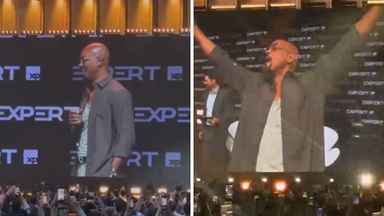 Will Smith marca presença na Expert XP em São Paulo; veja vídeo