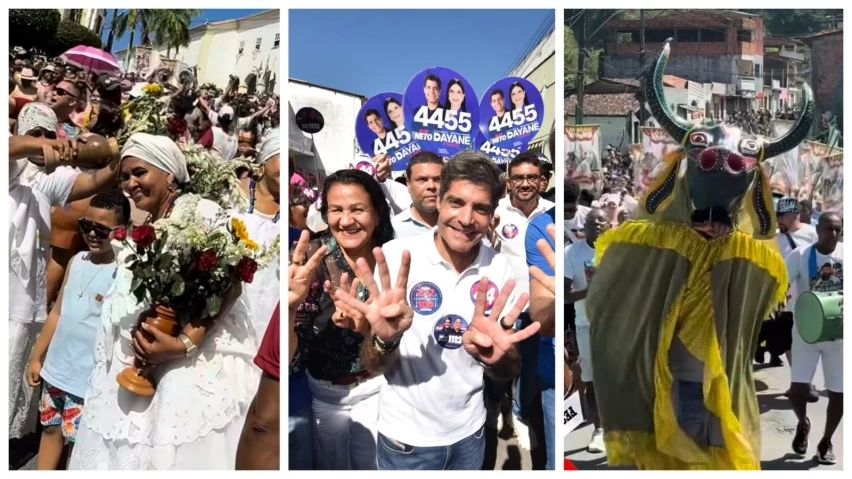 Jerônimo falta à festa de São Bartolomeu, enquanto ACM Neto reúne multidão