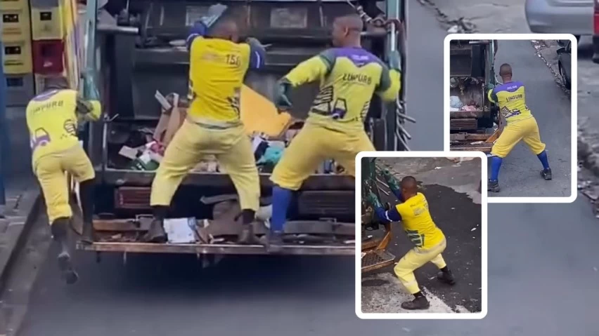 SEXTOU, PAINHO! Garis jogam ‘rabeta’ pro alto enquanto trabalham em Salvador