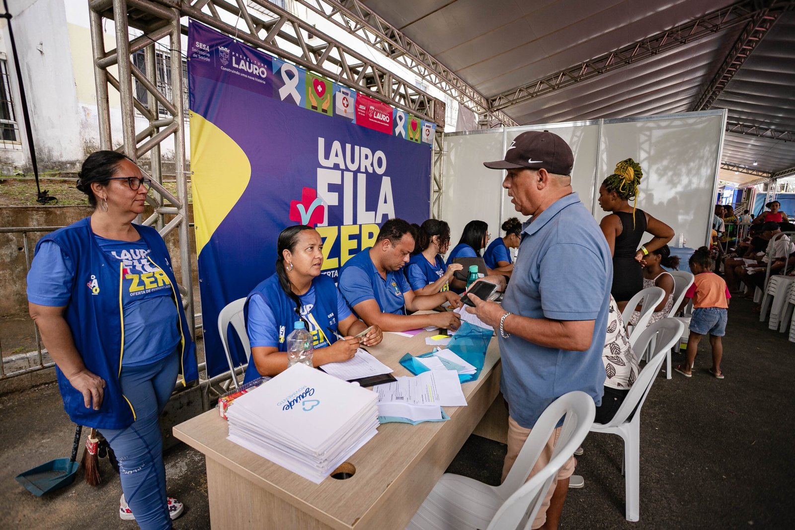 Com aprovação dos moradores, 8ª edição do Lauro Fila Zero leva exames e consultas à Quinta da Glória -