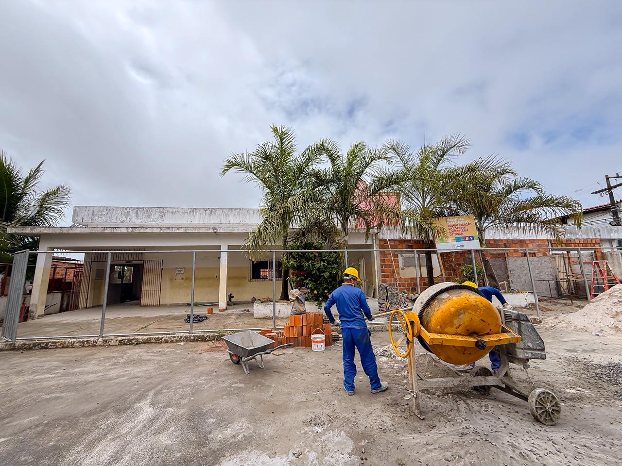 Obras de requalificação da Cozinha Comunitária em Itinga avançam e chegam a 60% de execução -