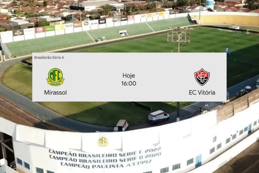 Vitória encara o Mirassol neste domingo em duelo pela 27ª rodada